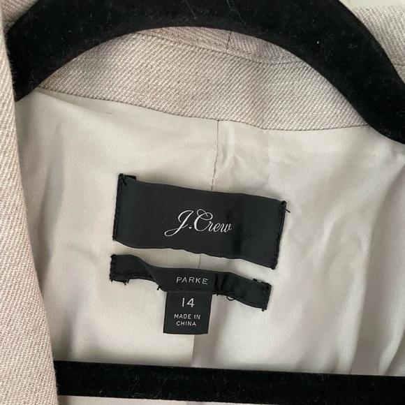 J. Crew Parke Linen Blend Blazer Size 14 - Picture 10 of 11